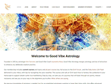 Tablet Screenshot of goodvibeastrology.com